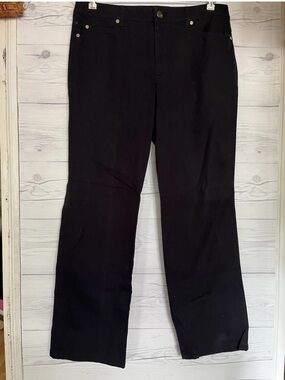 Escada Jeans Pants Trousers Stretch Straight Dark Blue Size 42